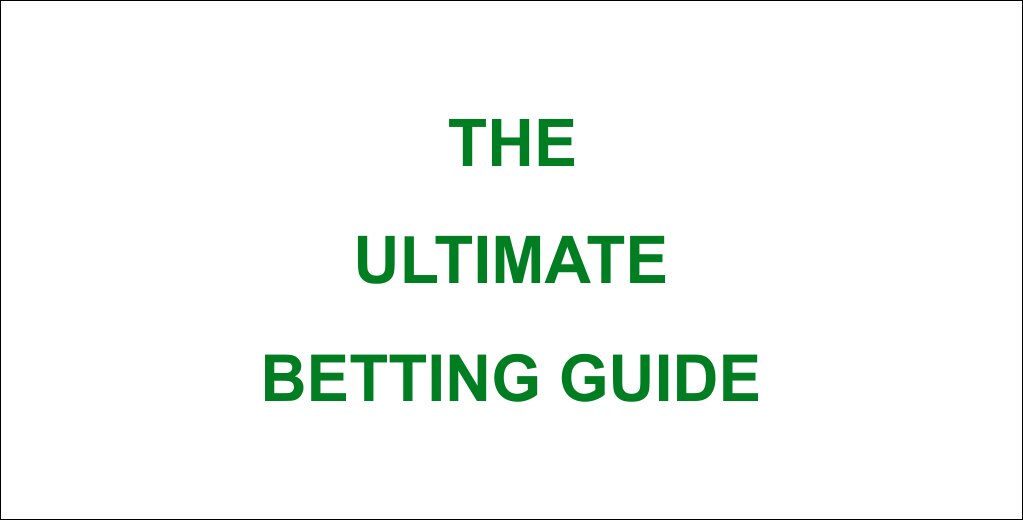 Common Terms used in FootBall Betting