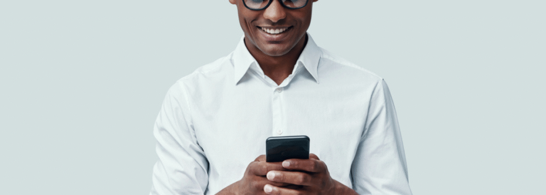 A Ugandan with a phone