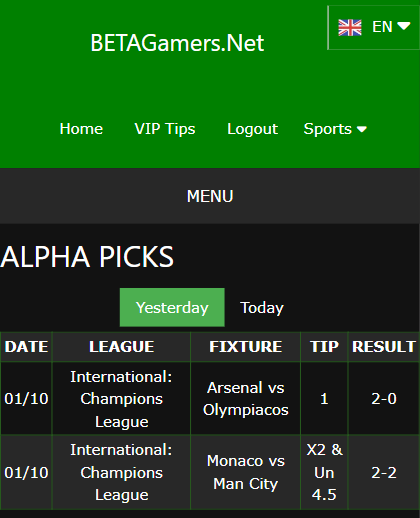 vip bet won ticket